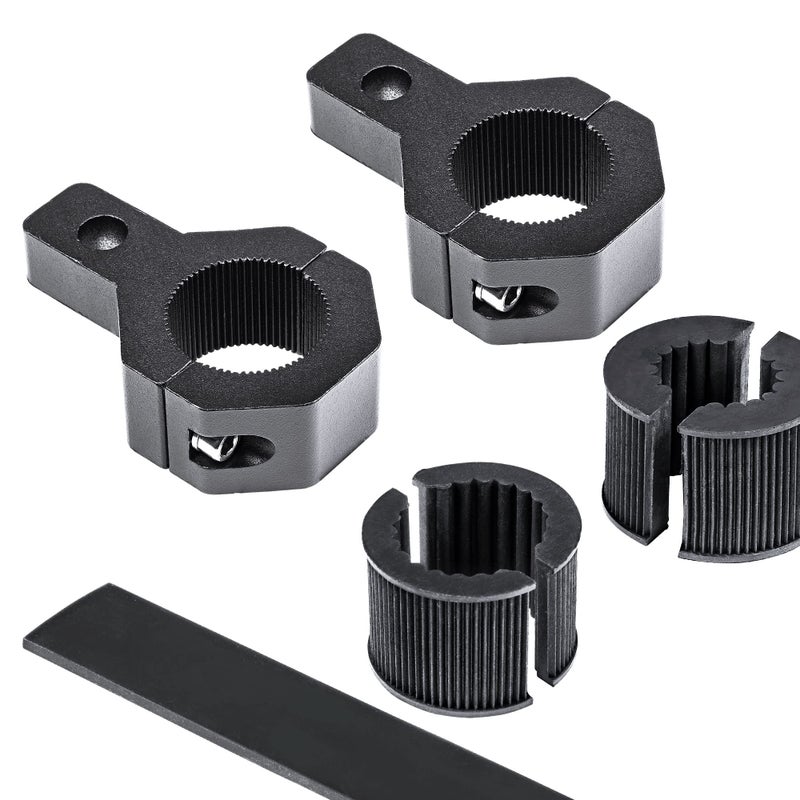 LAMPHUS Off-Road ATV UTV Light Bar Mounts Mounting Bracket Mini Bar Clamp Kits [0.75"/1"/1.25" Inch] [Vertical Bar] [Aluminium] [2 Unit] Bull Bar UTV Roll Bar Clamp Tube Roll Cage Clamps Mount - Image 1